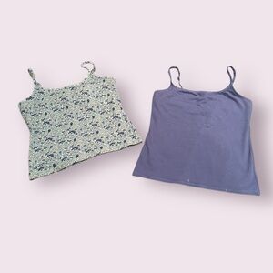 Floral and Solid Camisole Set Old Navy And Victoria Secret Size Medium